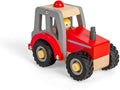 Toys Mini Red Tractor - Wooden Farm Vehicle