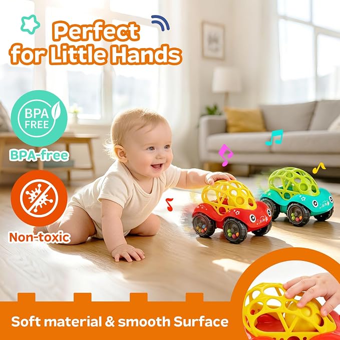 Toy Cars for Toddlers 1-3 - Baby Car Toys