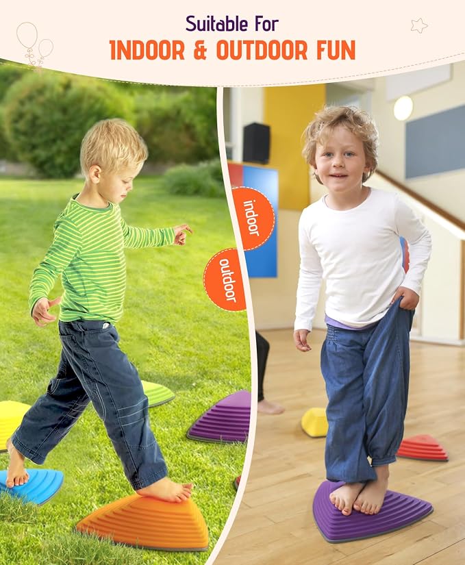 Stepping Stones For Kids, Outdoor Sports Balance Stepping Stones
