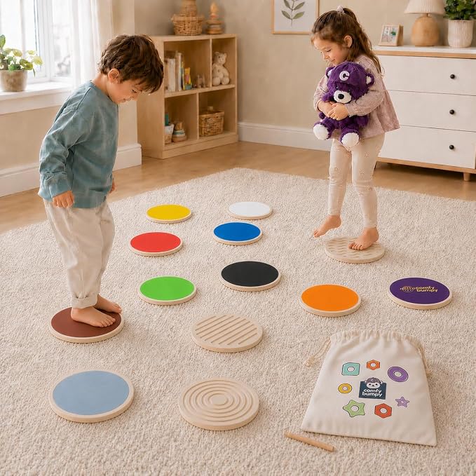 Wooden Stepping Stones for Kids