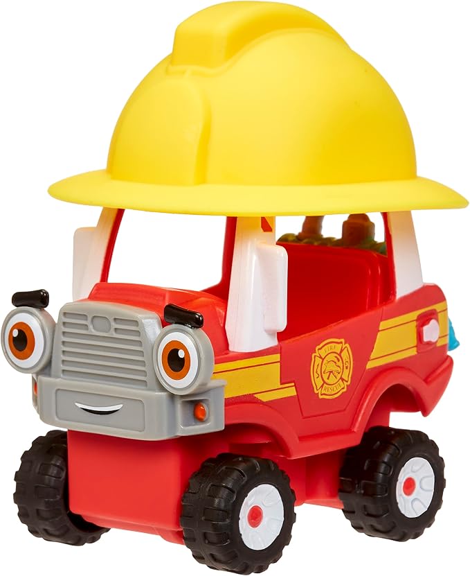 Station Playset with Fire Truck Mini Push and Play Vehicle