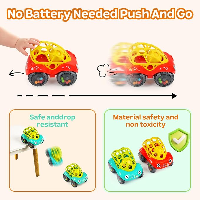 Toy Cars for Toddlers 1-3 - Baby Car Toys