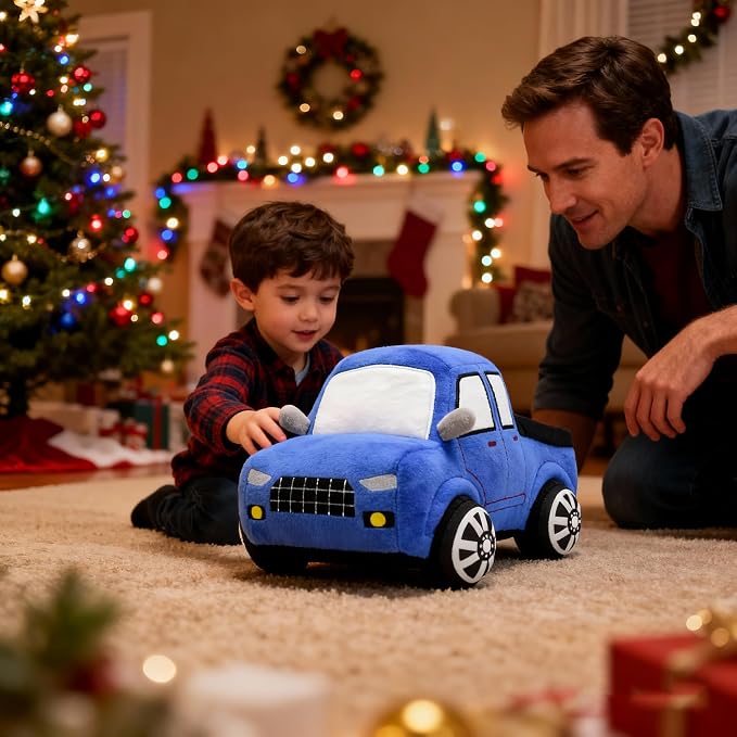 Soft Little Blue Truck Stuffed Pickup Toy