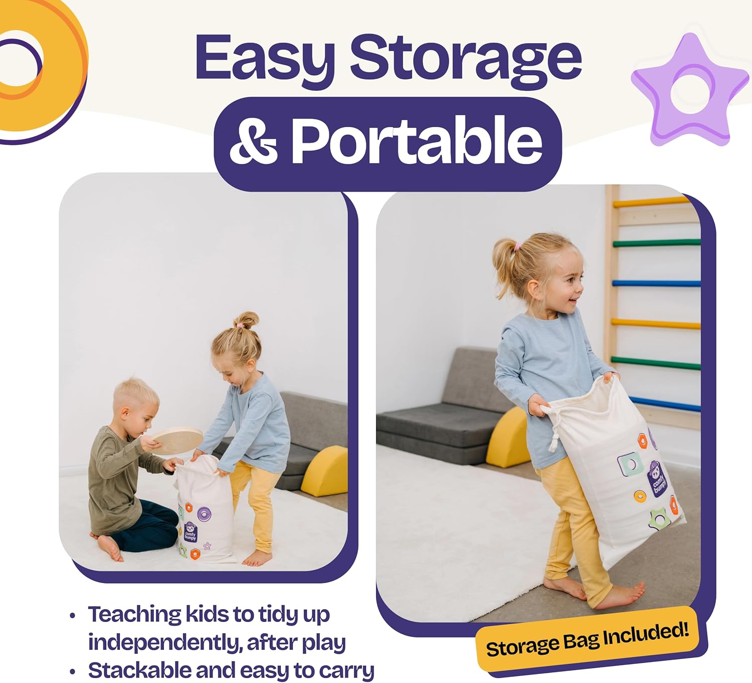 Wooden Stepping Stones for Kids