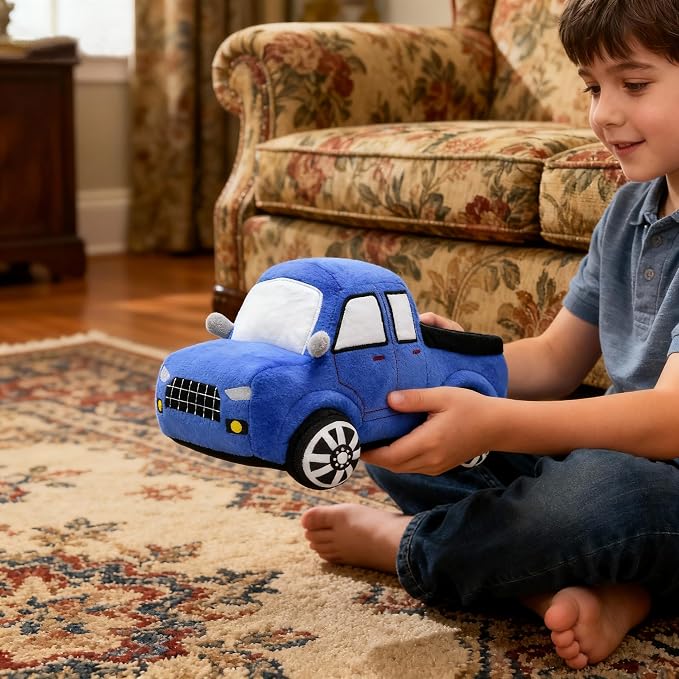 Soft Little Blue Truck Stuffed Pickup Toy